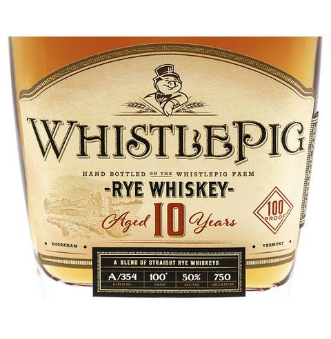 Whistlepig Straight Rye Whiskey 10 yr