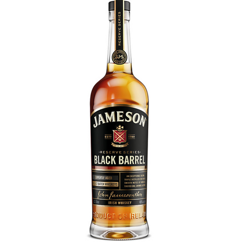 Jameson Blended Irish Whiskey Black Barrel Select Reserve Single Distillery
