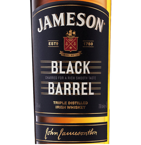 Jameson Blended Irish Whiskey Black Barrel Select Reserve Single Distillery
